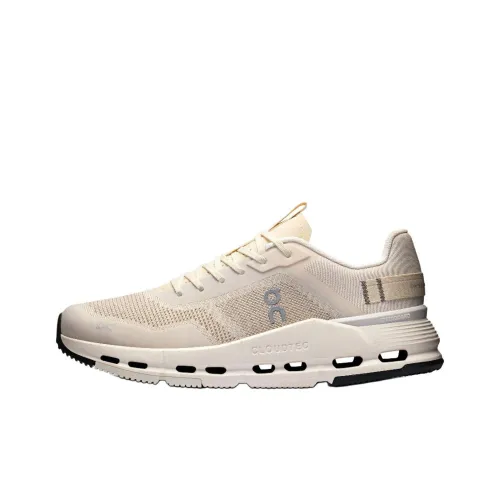 On Cloudnova Form 2 Anti Slip Wear Resistant Low Top Casual Running Shoes Unisex Beige