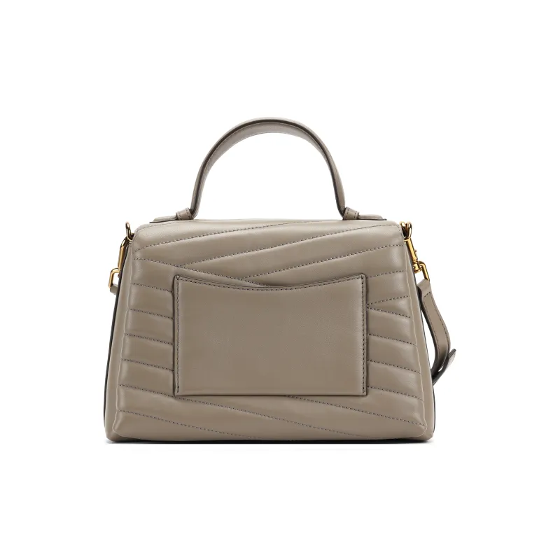 TORY BURCH Kira Sheepskin Shoulder Bag Crossbody Bag Handbag Medium Size Women's Gray-2