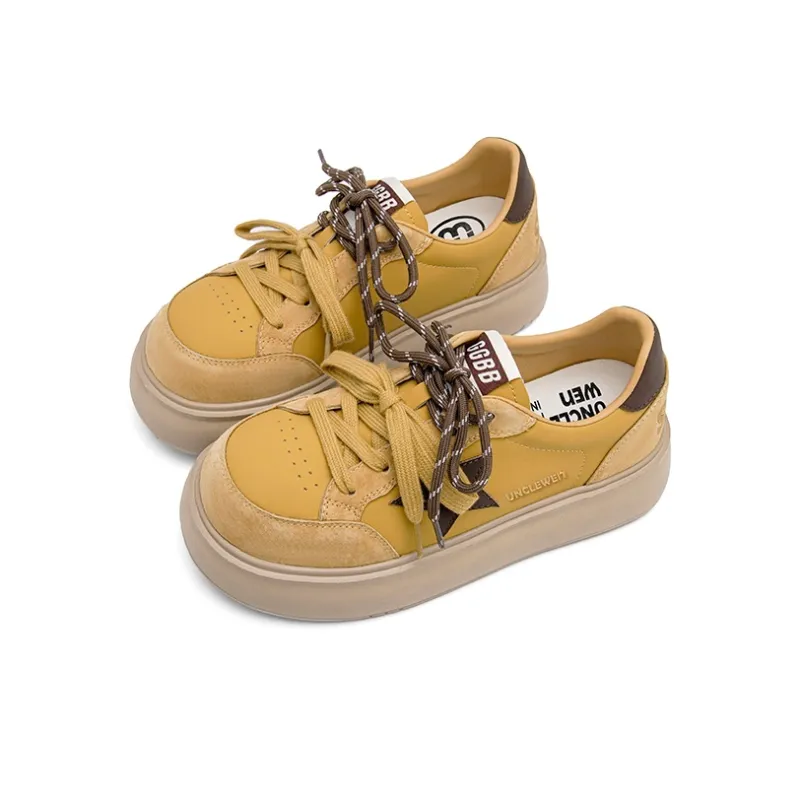 UNCLEWEN Starry Qiqi Series Slip-Resistant Lightweight Height Increasing Low-Top Skateboard Shoes Women's-13