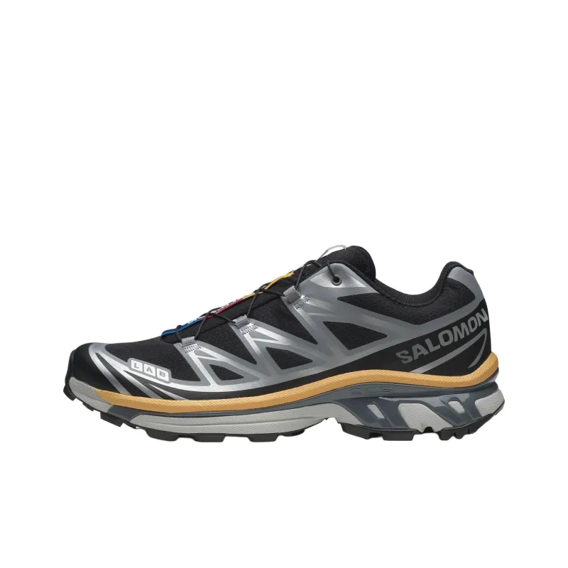 SALOMON XT 6 Anti Slip Wear Resistant Low Top Casual Running Shoes Unisex Black-0