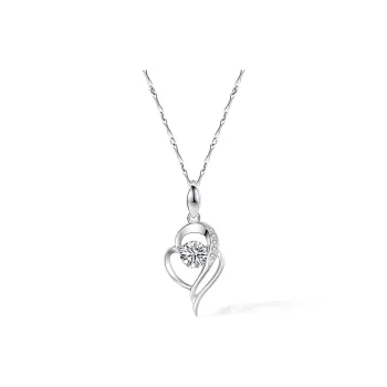 Hurry That Year S999 Fine Silver Moissanite Necklaces Women's