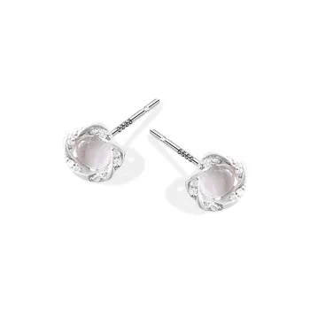 ETAHLOVE Sterling Silver Stud Earrings Women's Couple's Date Girlfriend Birthday Surprise Anniversary Commemoration