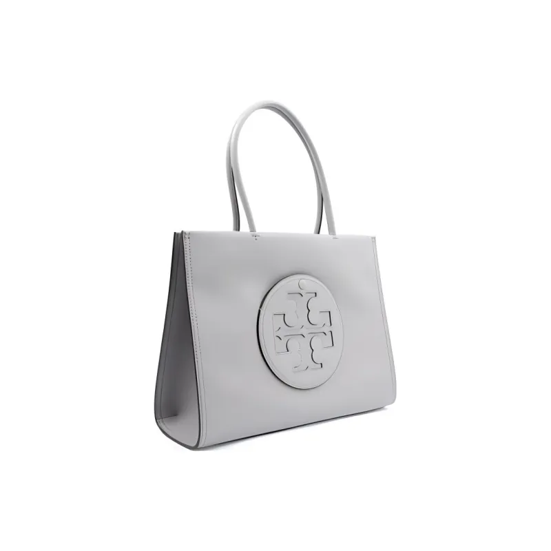 TORY BURCH Ella Bio Synthetic Leather Tote Bag Shopping Bag Shoulder Bags Small Size Women's Gray-1