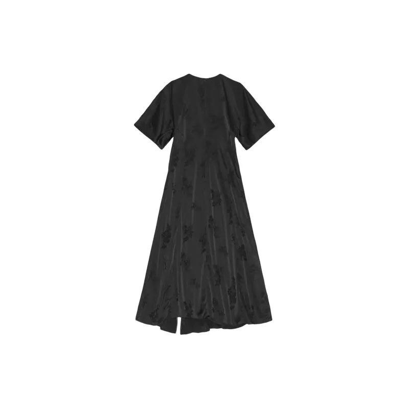 GANNI Floral jacquard Dress-1