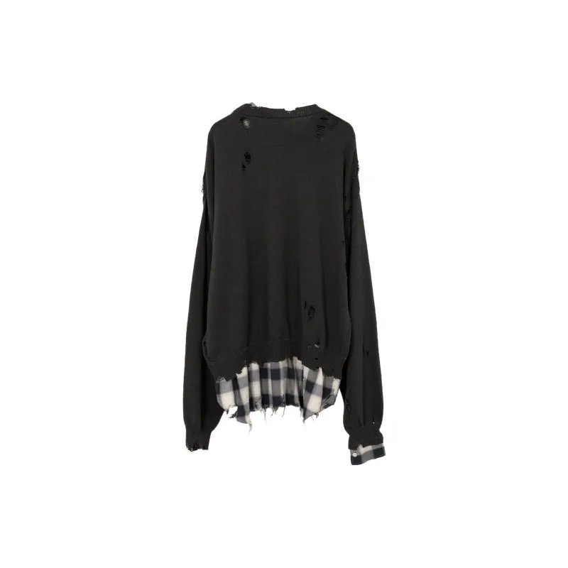 Maison Mihara Yasuhiro Shirt Layered Sweater-1