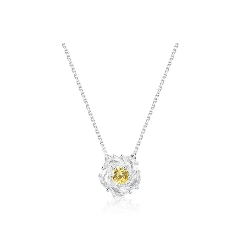 Abyb Charming Synthetic Cubic Zirconia Necklaces Unisex-5