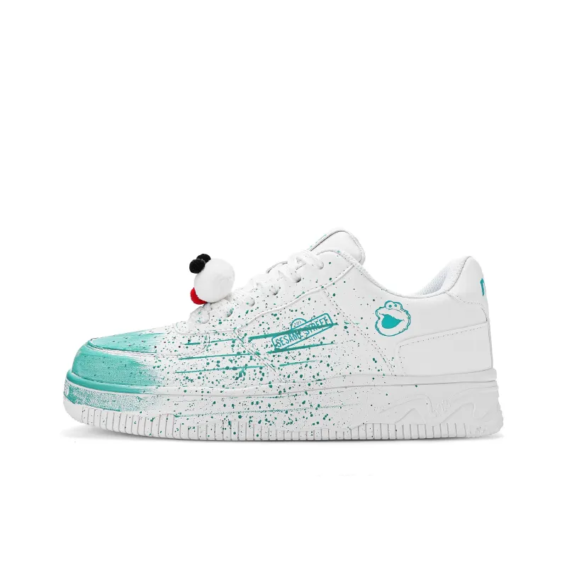 SESAME STREET Thermal Slip Resistant, Abrasion Resistant, Balance Height Increasing Low Top Skateboard Shoes Unisex-60