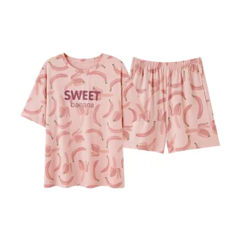 XIAFENYAN Pajama Set Women's Peach Pink