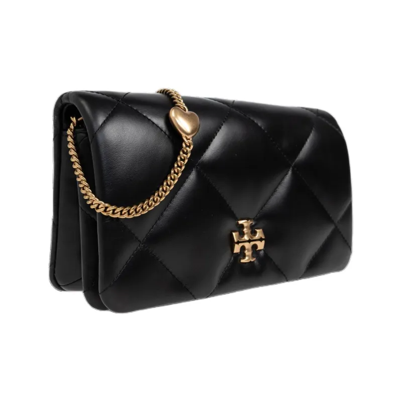 TORY BURCH Kira Leather Shoulder Bag Women's Black-1