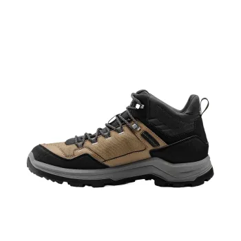 DECATHLON MH100 Anti Slip Wear Resistant Mid Top Hiking Shoes Men's Brown