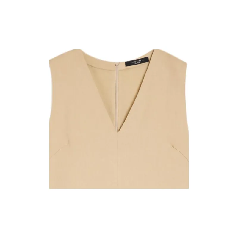 MaxMara Sleeveless Dress Women's Sand-4