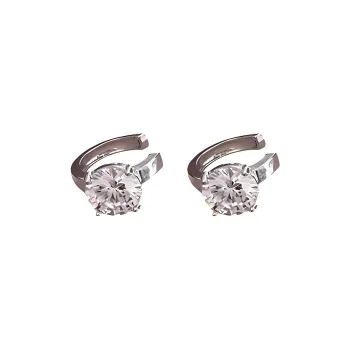 QIANFANGDAHUANGYE Zircon Clip On Earrings Women's