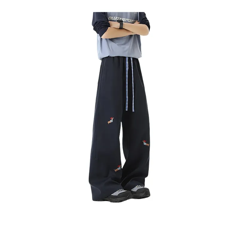 PANDA ADEVIL Teenagers Loose Fit Straight Fit Casual Sports Pants Unisex-10