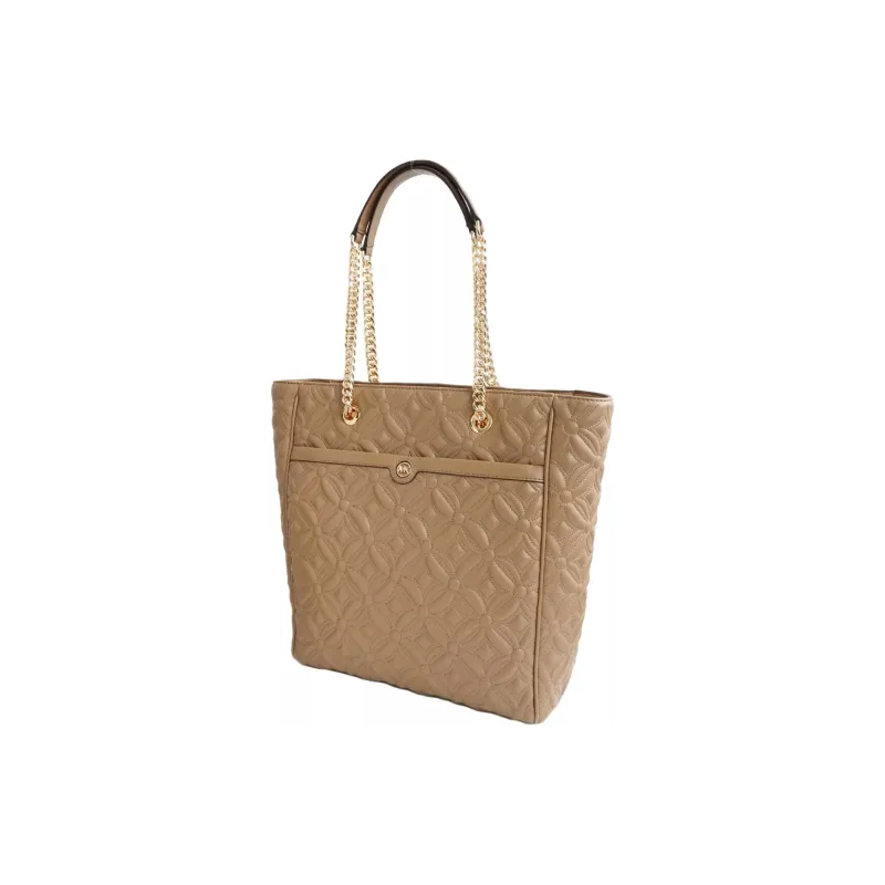 MICHAEL KORS Leather Tote Bag Shopping Bag Shoulder Bag Handbag Women's Light Brown-3