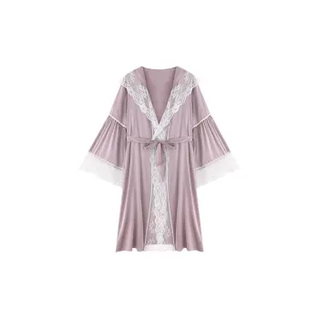 O'MESIK Bath Robes Women's Cameo Brown