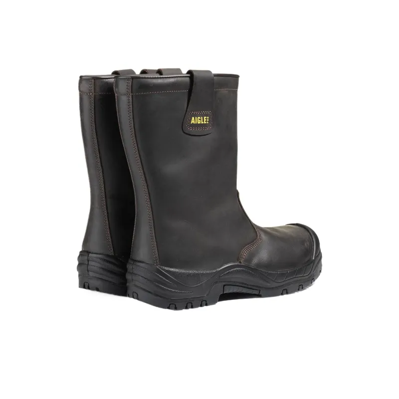 AIGLE Abrasion Resistant Short Mid Calf Outdoor Boots Men's Brown-2