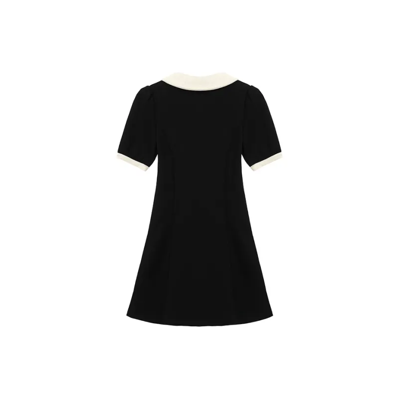 PAIN OR PLEASURE Short Sleeved Dresses Women's Black-1