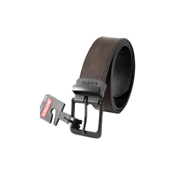 Levi’s Cow Leather Leather Belts Men's Brown Width 3.7CM