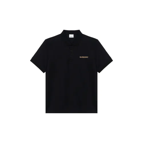 Burberry SS24 Polo Shirt Men's Black