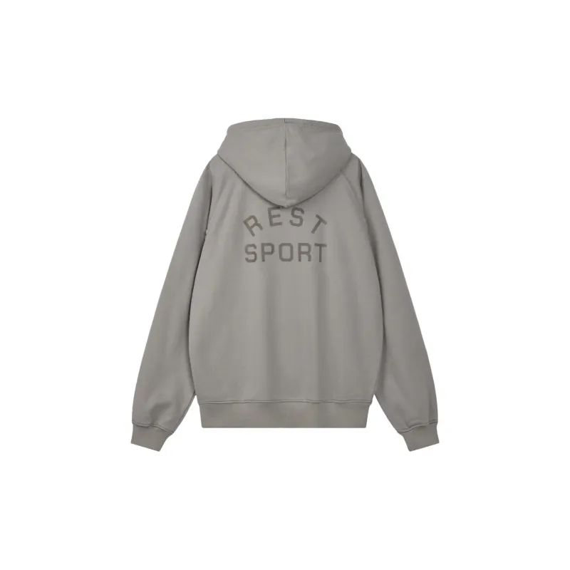 Rest&Recreation SS25 RS ZIP-UP HOODIE Sweatshirt Unisex GREY/Gray-1