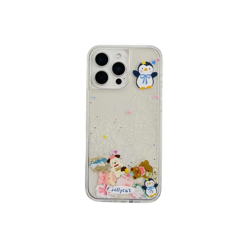 Sopi Acrylic Material Lush Jellycat Animal Doll Phone Cases Compatible With IPhone 16/15 Pro Max/Apple 13/14 Pro/Max-3