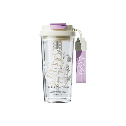 CMSH Lily Of The Valley Summer Plastic Water Cup 600ml