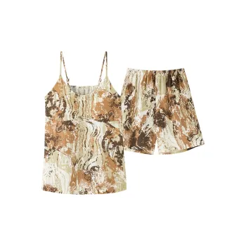 MIIOW Cool One Summer Series Pajama Set Women's Wheat