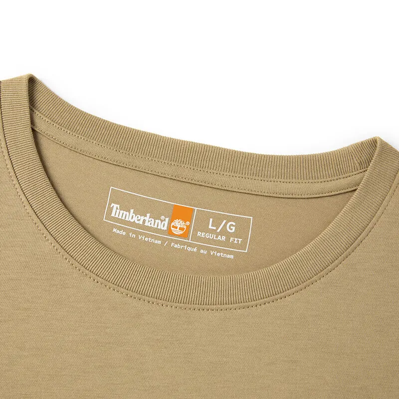 Timberland T Shirts Men Liquorice Yellow-2