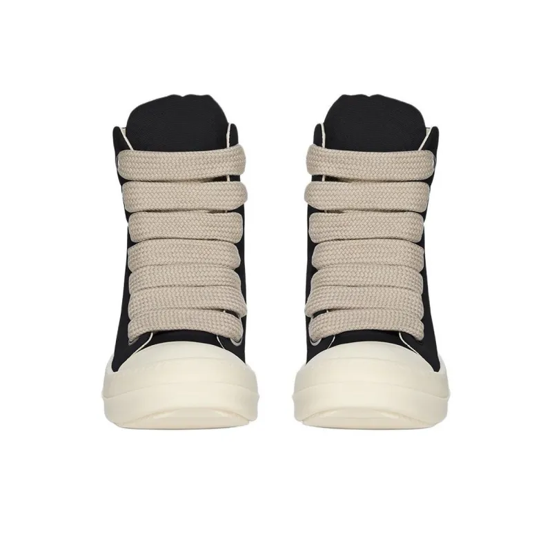 Rick Owens DRKSHDW Hollywood High Top Skateboard Shoes Women's Black-2