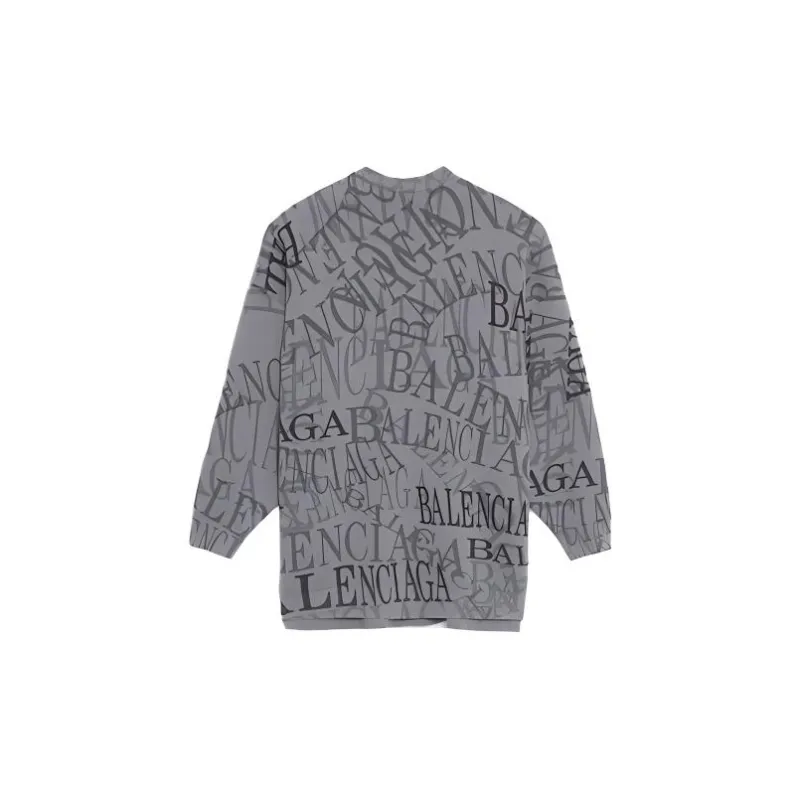 Balenciaga Cashmere Sweaters Men Gray-1