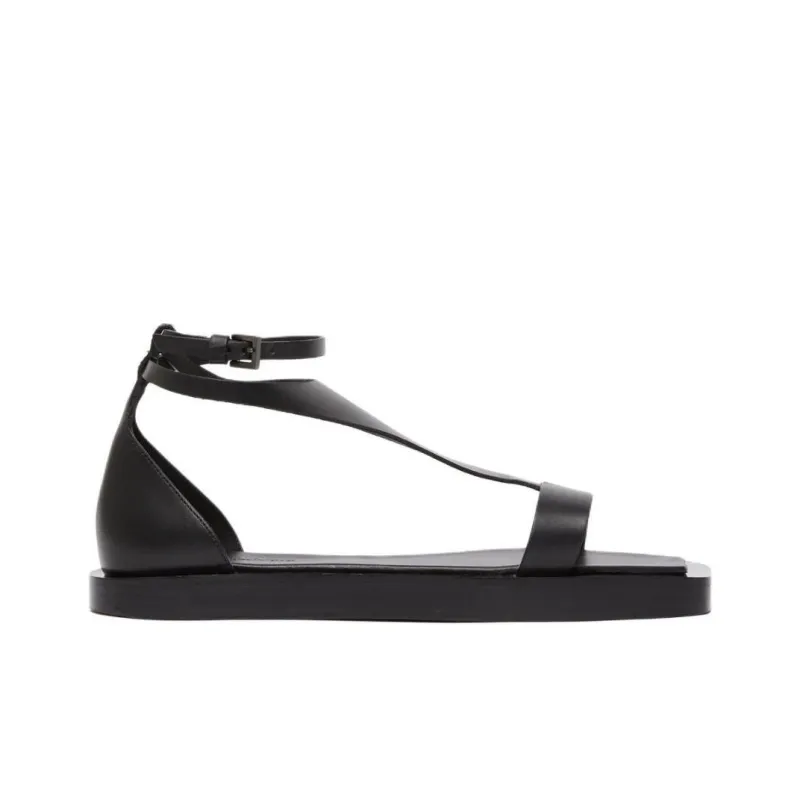 MaxMara One Strap Sandals Women's Black-1