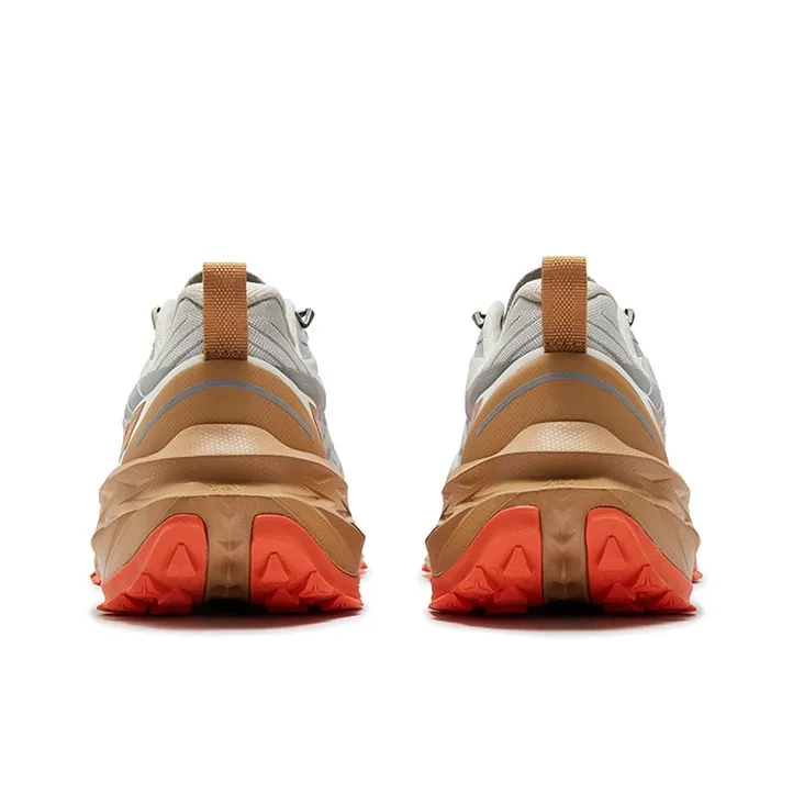 361° Cushioned Slip-Resistant Abrasion-Resistant Low-Top Casual Running Shoes Men's Zinc Iron Gray-3