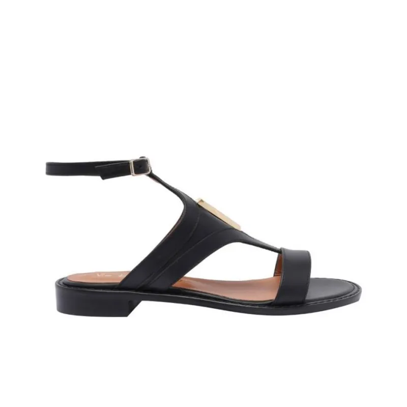 Via Roma 15 One Strap Sandals Women's Black-1