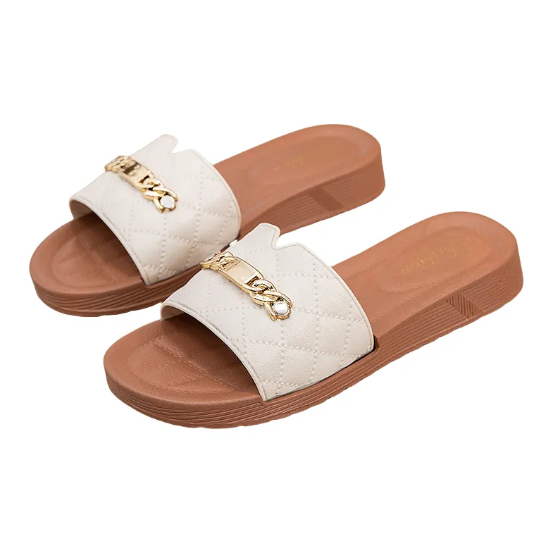 Yalu Preferred Home Slippers Black, White, Green-11