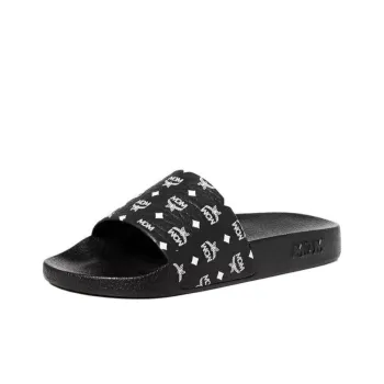 MCM Slide Slippers Women's Black