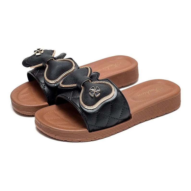 Yalu Preferred Home Slippers Black, White, Green-0