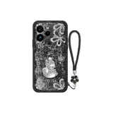 Classic Black-DW Glitter Gourd Black+Floral Bracelet