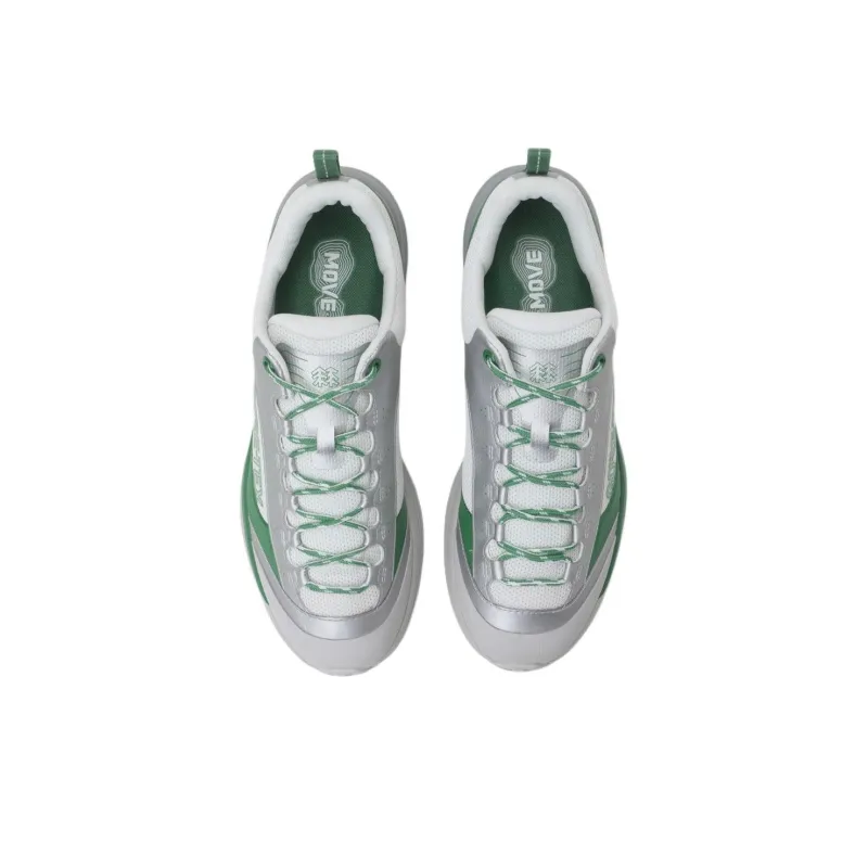 KOLON SPORT Move Anti-Slip Wear-Resistant Low-Top Hiking Shoes Unisex Silver Green-2