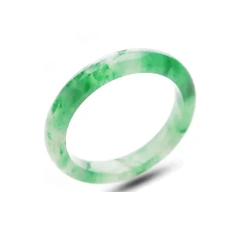 Artisan Lock Heart Jade African Emerald Bangles Women's