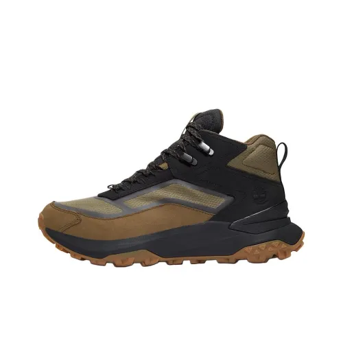 Timberland Motion Anti Slip Wear Resistant Mid Top Hiking Shoes Men's Black