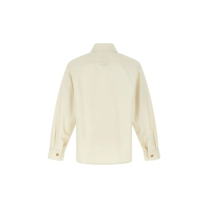 A.P.C Basile Logo Embroidered Shirt-1