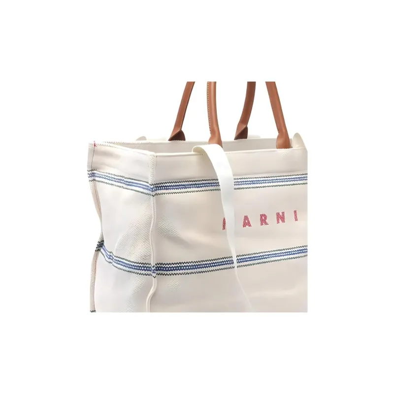 MARNI Logo Printed Tote Bag-4
