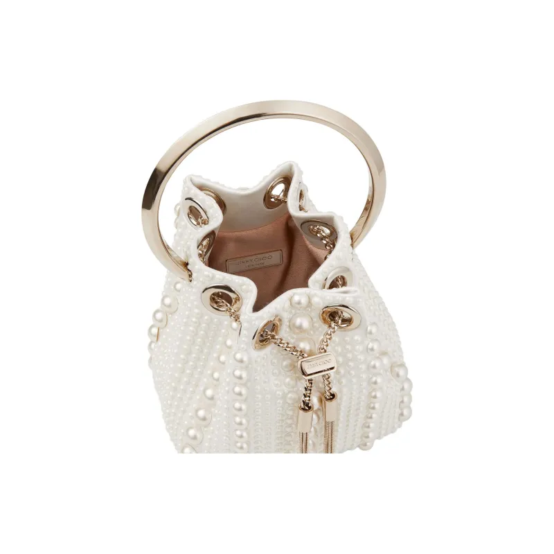 Jimmy Choo Embellished Drawstring Bucket Bag-5