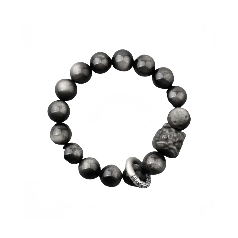 Xifeng Building Obsidian Bracelets Unisex-0