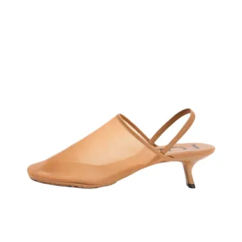 LOEWE Petal Irregular Heel High Heels 4.5cm Women's Brown