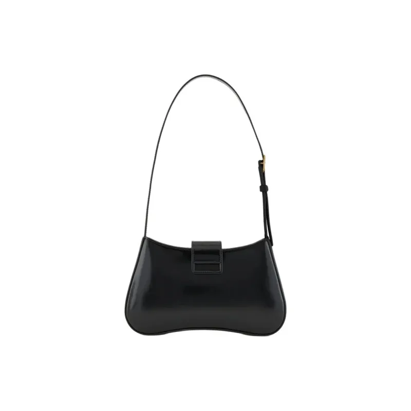 EMPORIO ARMANI Polyurethane Hobo Bag Handbag Shoulder Bag Women's Black-2