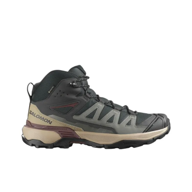 SALOMON X ULTRA 360 Anti Slip Wear Resistant Mid Top Hiking Shoes Men's Olive Green-1