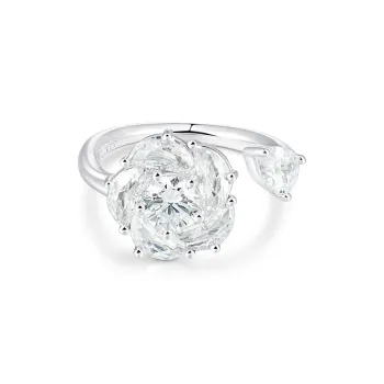 Abyb Charming Rhodium plated Copper Rings Women's