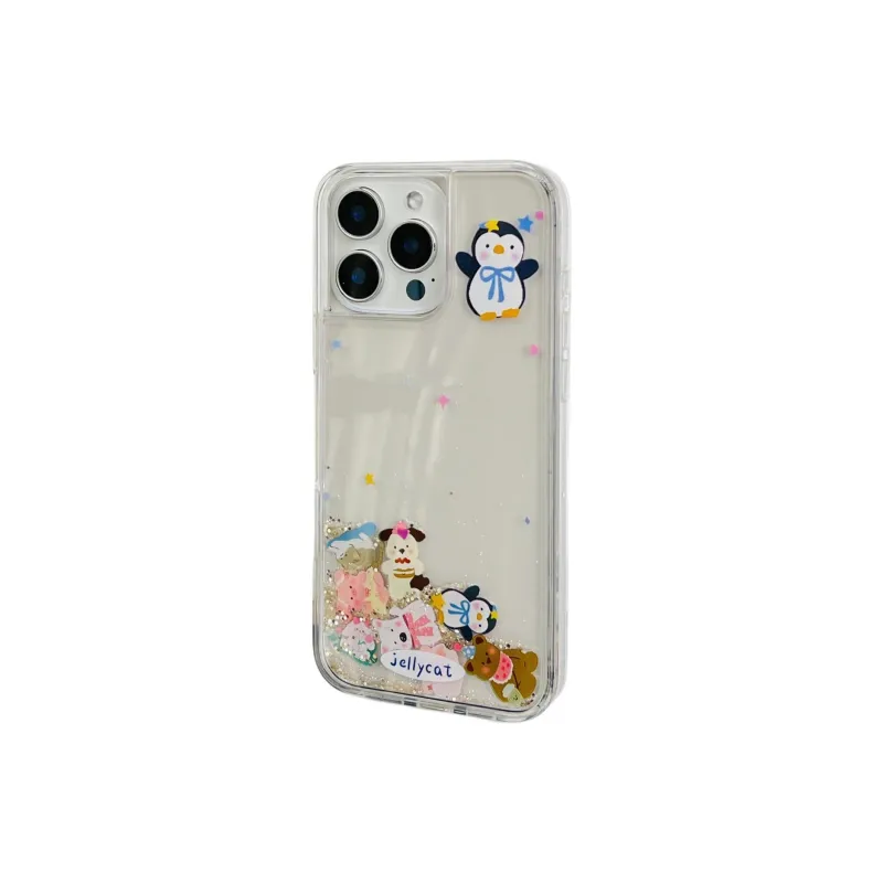 Sopi Acrylic Material Lush Jellycat Animal Doll Phone Cases Compatible With IPhone 16/15 Pro Max/Apple 13/14 Pro/Max-5