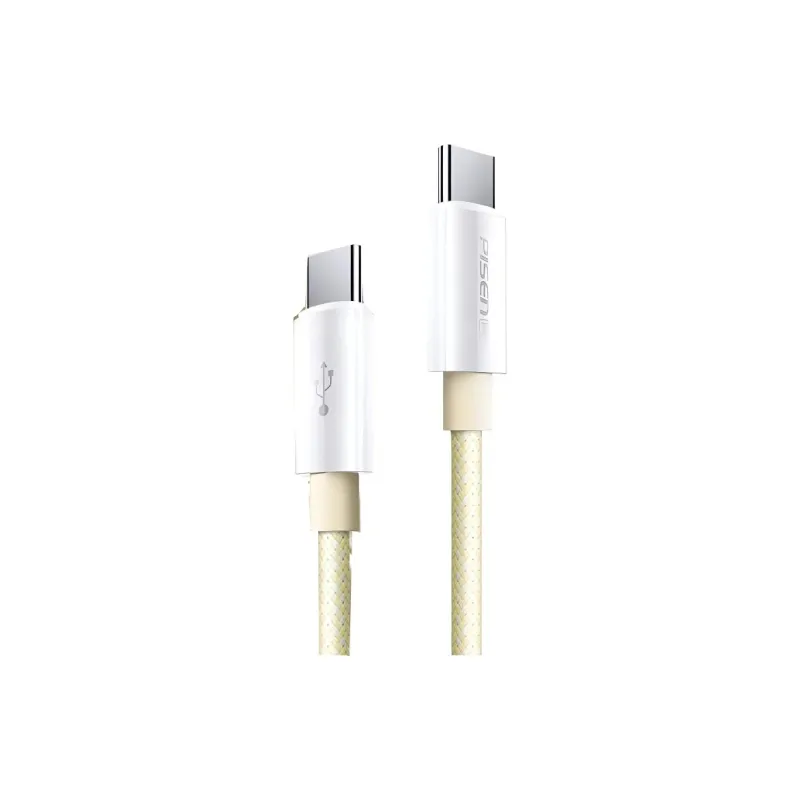 PISEN 1m/2m Type-c To Type-c 30W High-Density Woven High-Temperature Ice Core Technology Cables-6